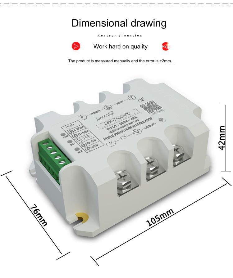 Three-phase Variable cycle (CYC) power regulator