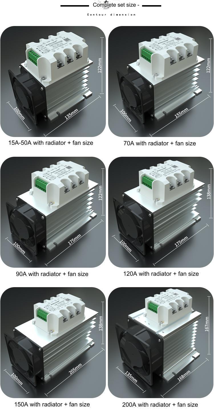 Three-phase Variable cycle (CYC) power regulator