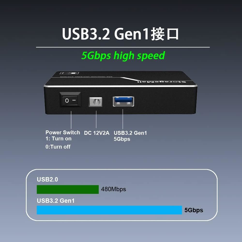 StorageMall U2DC02 SAS/SATA na USB3.2 adaptér