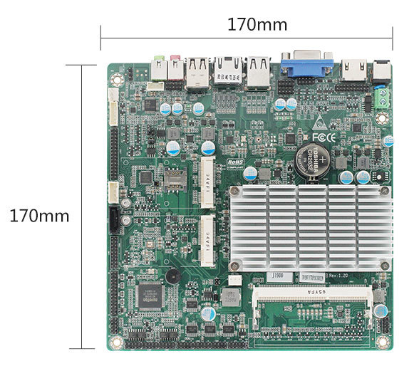 TOP19C J1900 Mini-ITX průmyslová základní deska SBC 