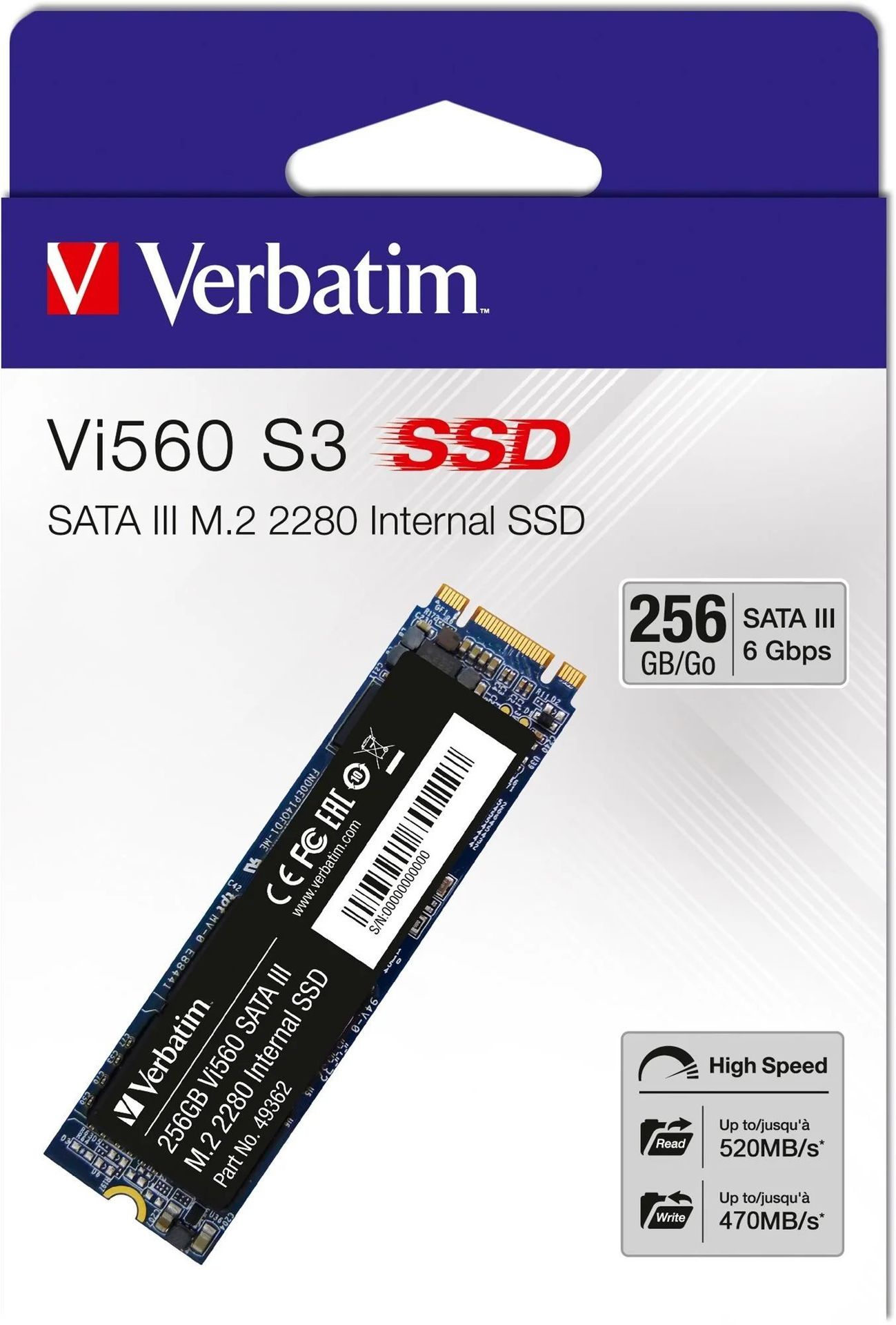 Verbatim VI560 S3 M.2 SATA SSD