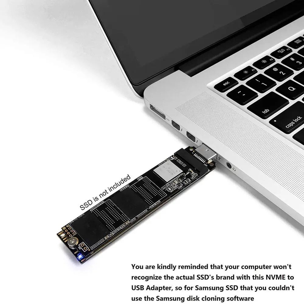 M.2 NVMe na USB 3.1, adaptér disku NVMe SSD