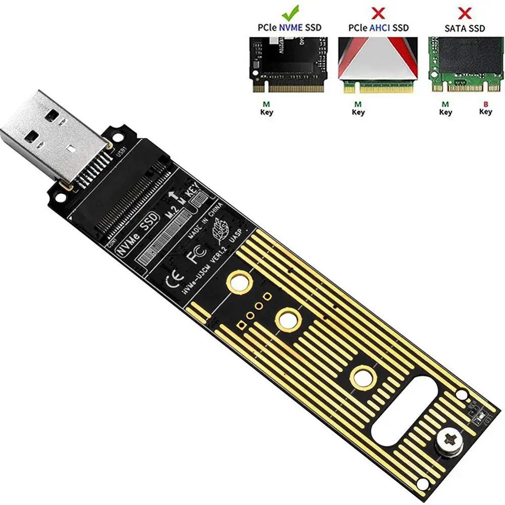 M.2 NVMe na USB 3.1, adaptér disku NVMe SSD