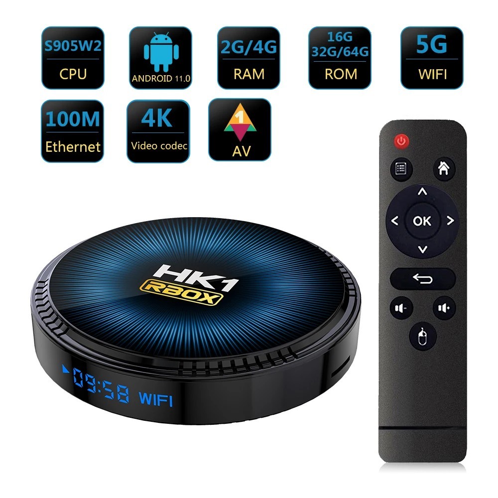 TV Box HK1 RBOX W2 S905W2 Android 11