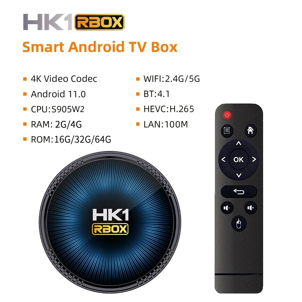 TV Box HK1 RBOX W2 S905W2 Android 11