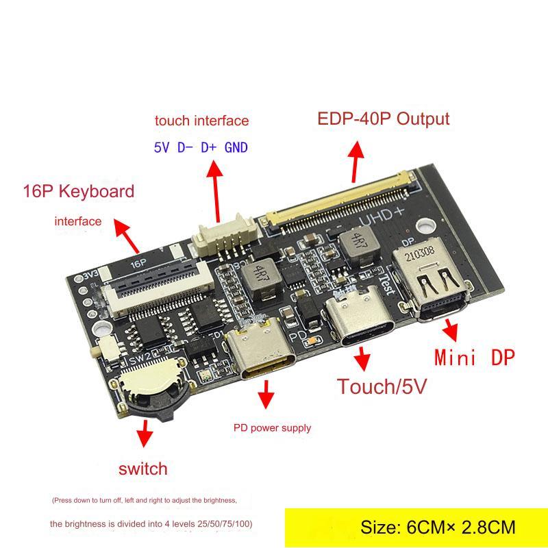 JXG-DP Test 2.0 (PD)120HZ DP to EDP driver board