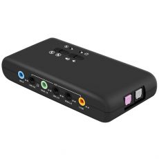 YEY 7.1 USB externí zvuková karta, 8CH DAC a 2CH ADC přes S/PDIF vstup a výstup